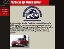 Tablet Screenshot of pick-emuptruckstore.com